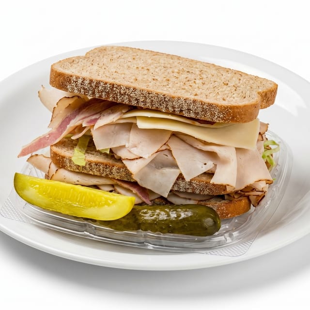 Ham & Cheese Club Sandwich.