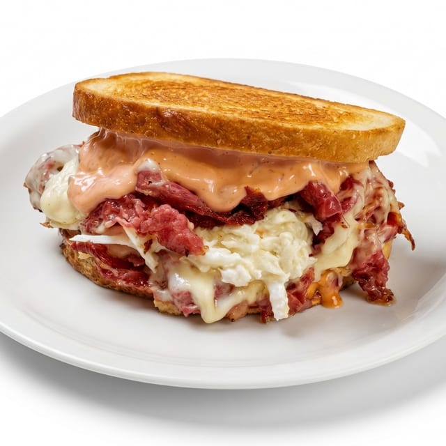 Hot Pastrami Special Sandwich.
